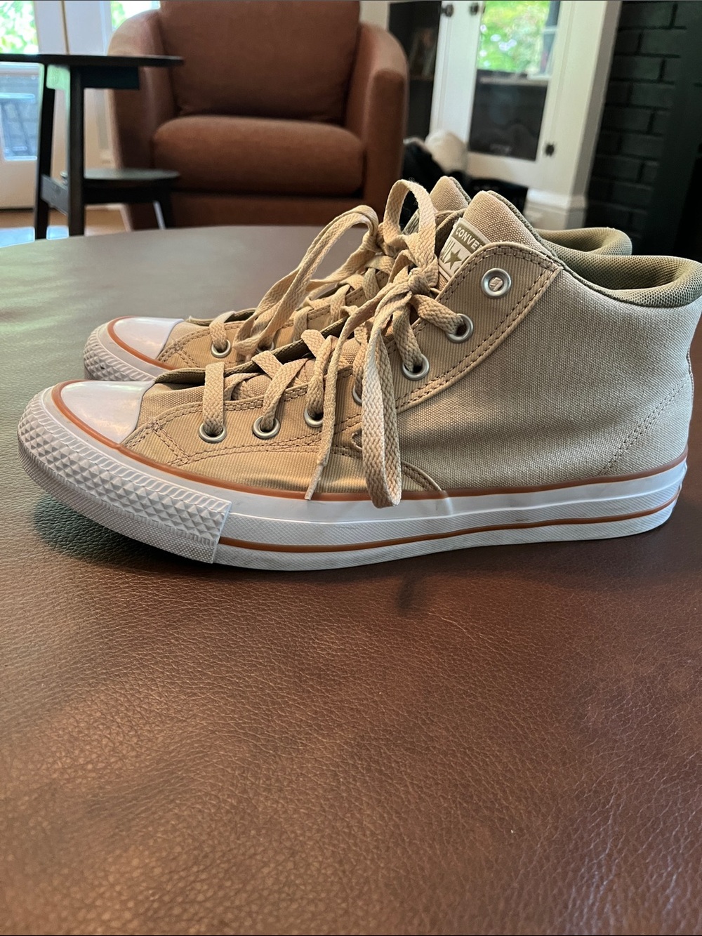 Converse all stars high top khaki/tan 10